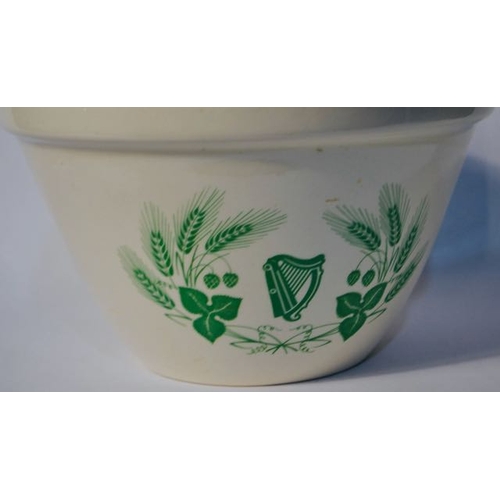 430 - Carlton Ware Green Guinness Harp Detailed Pudding Basin