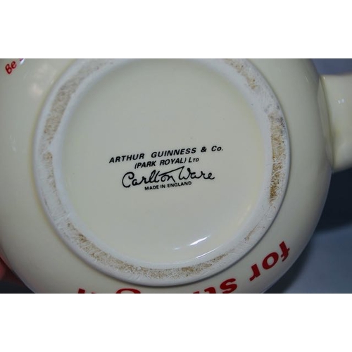 436 - Carlton Ware Guinness Teapot Decorated with Guinness Quotes & Image of the Steam Train and Strong Ma... 