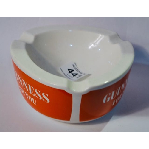 441 - Large Deep Bowl Wade Regicor Guinness for You Ashtray - Appx w6