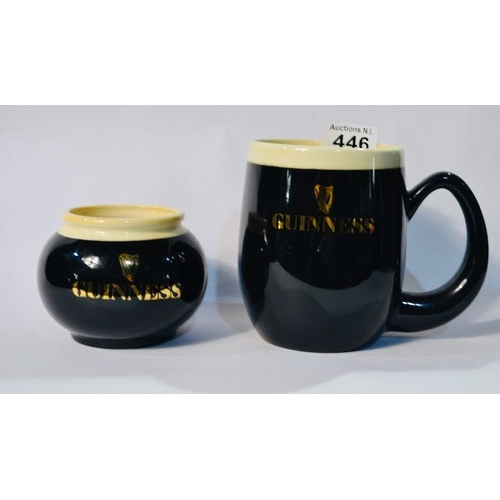 446 - Carlton Ware Specially Produced for Guinness by James Blackmore Ltd Oversized Mug (Appx 6x4x5