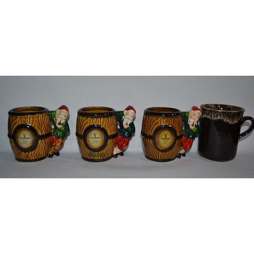 451 - Collection of Guinness Mugs - Shannon, Kiln Craft x2, 1 Unbranded, 3x Leprachaun Barrel