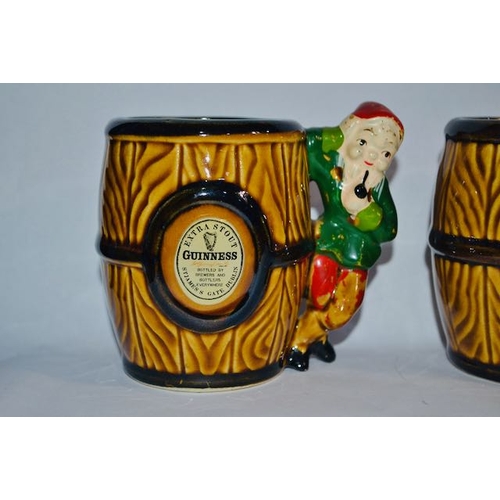 451 - Collection of Guinness Mugs - Shannon, Kiln Craft x2, 1 Unbranded, 3x Leprachaun Barrel