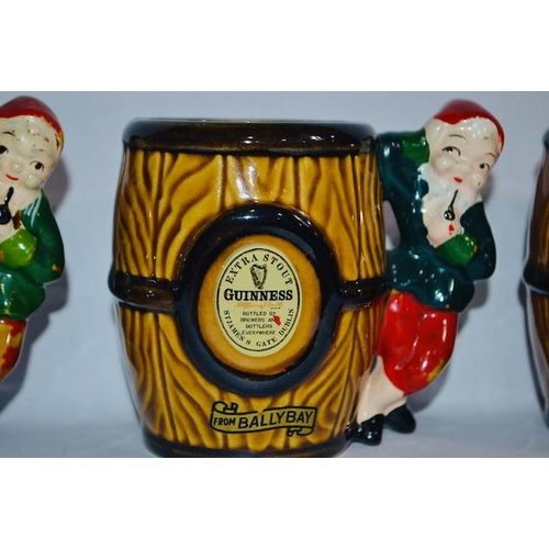 451 - Collection of Guinness Mugs - Shannon, Kiln Craft x2, 1 Unbranded, 3x Leprachaun Barrel