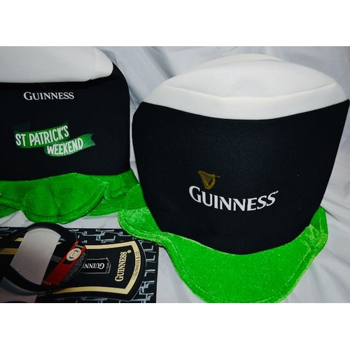 453 - 3x Guinness Hats + Guinness Flip Flops