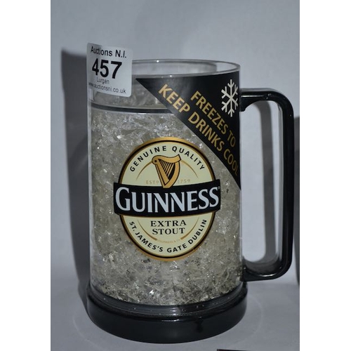 457 - Guinness & Co OverSized Mug, Large Bottle Cap Fridge Magnet, Freezable Tankard + Travel Mug