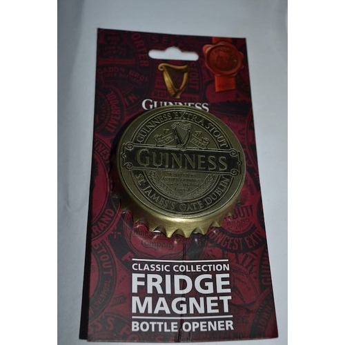 457 - Guinness & Co OverSized Mug, Large Bottle Cap Fridge Magnet, Freezable Tankard + Travel Mug