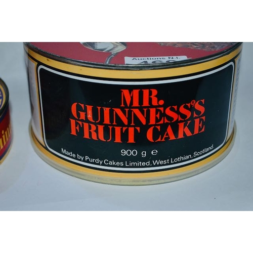 460 - Decorative Mr Guinness Fruit Cake Tin x2