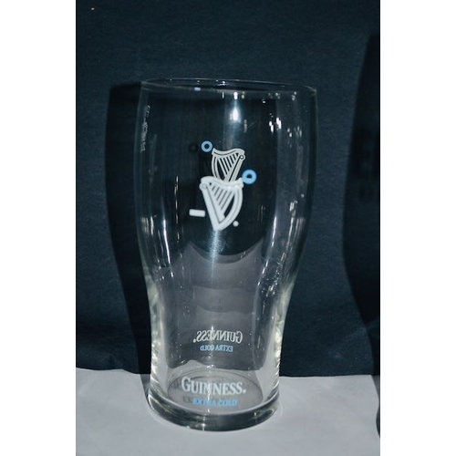 463 - 6x Guinness Pint Glass - Incl Bloomsday Centenary, Enigma, Premiership, Extra Cold