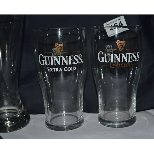 464 - 7x Guinness Pint Glass Incl - St James Gate, Export, Extra Cold