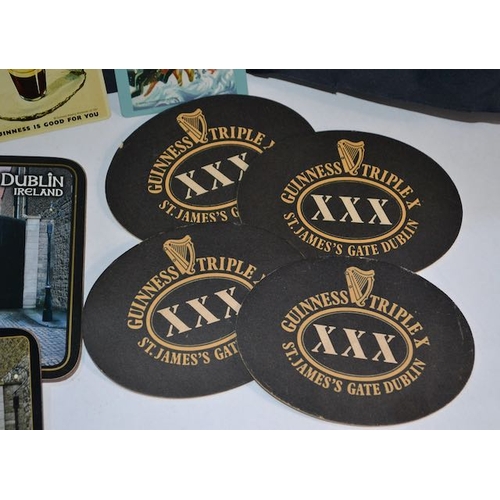 468 - Collection of Guinness Coasters + 2 Magnets