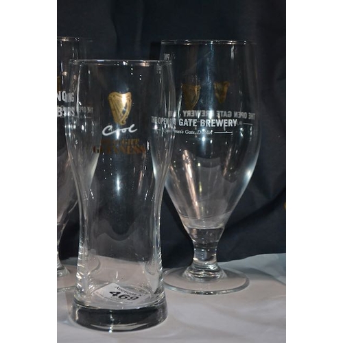 469 - 7x Guinness Pint Glass Incl Special Light, Cool Draught Guinness etc