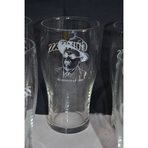 470 - 11x Guinness Pint Glass Incl Hurling Championships, Draught, 2000