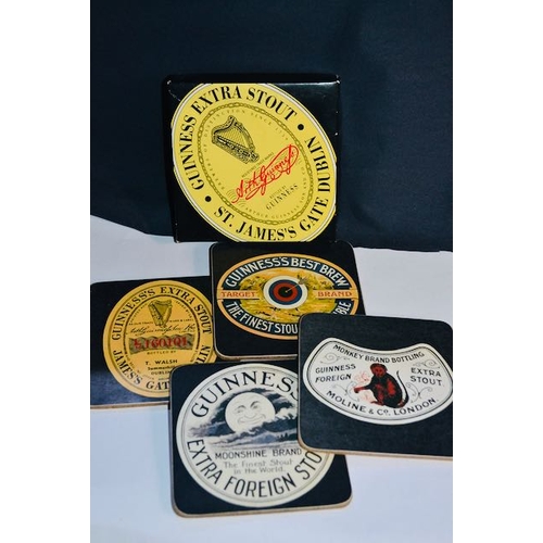 473 - Guinness & Co Lovely Day for a Guinness Tray + 2 Packs of 4 Guinness Cork Back Coasters