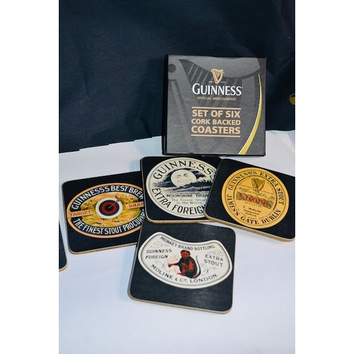 473 - Guinness & Co Lovely Day for a Guinness Tray + 2 Packs of 4 Guinness Cork Back Coasters