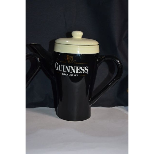 478 - Guinness Contemporary Pint Coffee Pot & Mug + Guinness Pint Jug