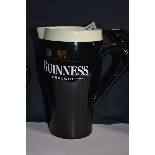 478 - Guinness Contemporary Pint Coffee Pot & Mug + Guinness Pint Jug