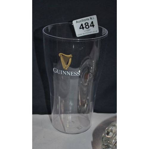 484 - Guinness Original Tankard + Glass Guinness Ashtray + Guinness Spoon