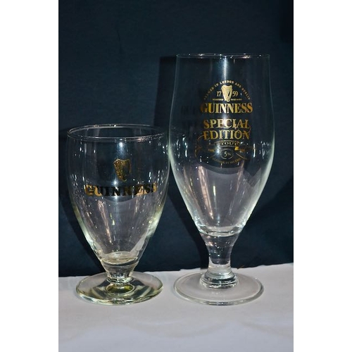 486 - 6x Guinness Glass Incl Toucan Inn Park Royal, Bloomsday, Guinness Label