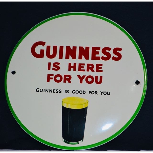 487 - My Goodness My Guinness Tile + Guinness is Here for You Circular Sign