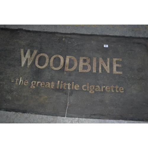 501 - Woodbine Cigarette Rubber Mat - Appx 5'2x2'7 - As Found