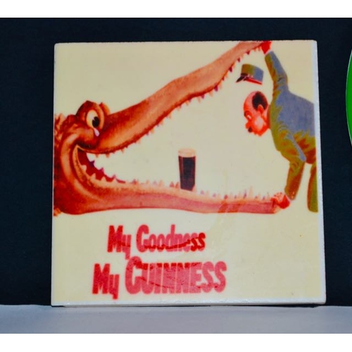 487 - My Goodness My Guinness Tile + Guinness is Here for You Circular Sign