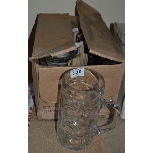 500 - Box of 6 Large Beer Steins