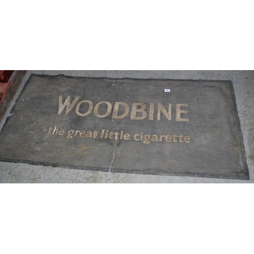 501 - Woodbine Cigarette Rubber Mat - Appx 5'2x2'7 - As Found