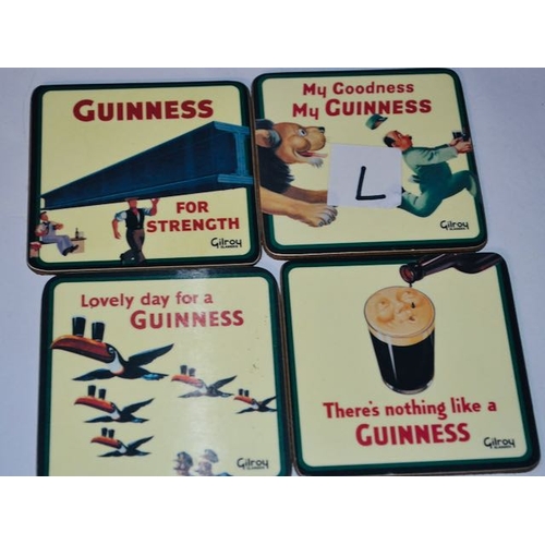 517 - 4x Guinness Gilroy Coasters