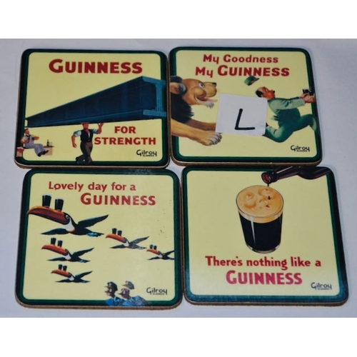 517 - 4x Guinness Gilroy Coasters