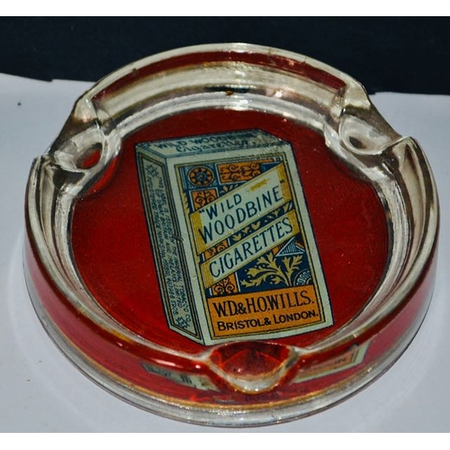 523 - Woodbine Cigarettes Ashtray x2