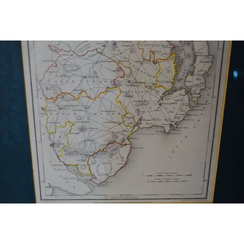 532 - Gilt Framed Map of Co Down