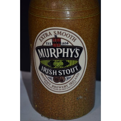 554 - Earthenware Bottle with Murphy's Irish Stout Label