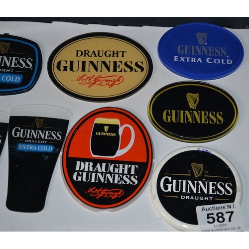 587 - Selection of Guinness Plaques