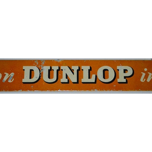 588 - Metal - Ride On Dunlop Sign