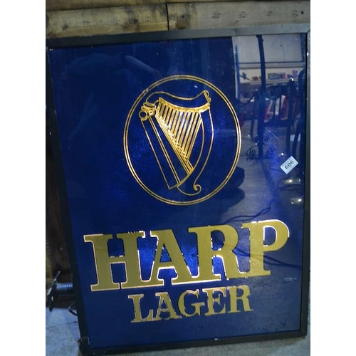 606 - Exterior Double Sided Harp Lager Light Box 24x32