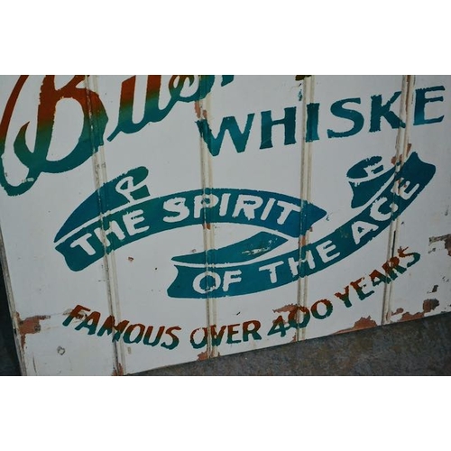 611 - Old Bushmills Whiskey Advertising Board - Appx 25x28