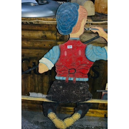 625 - Early 20th Century Murphys Irish Stout Metal Painter Boy - Appx 54x47