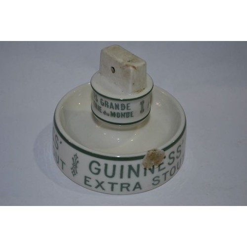 361 - 1960s Belgian Match Stand & Ashtray Guinness Extra Stout