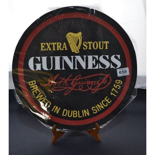 658 - Hand Painted Guinness Extra Stout Sign