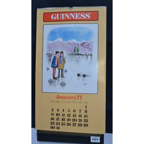 664 - 12 Months Of Guinness '77 Calendar