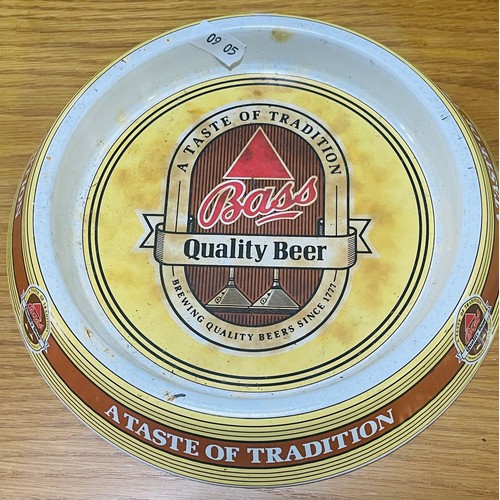 687 - Metal Bass Quality Beer Ashtray x2