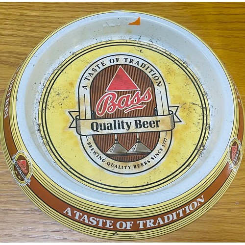 687 - Metal Bass Quality Beer Ashtray x2