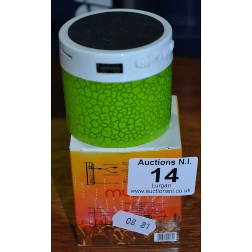 14 - Music Bluetooth Mini Speaker - Boxed