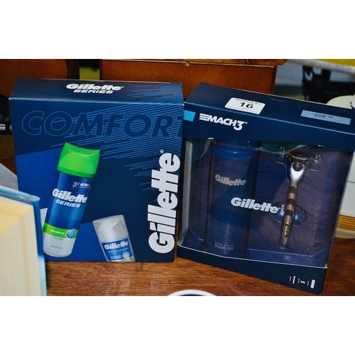 16 - Gillette Mach 3 Gift Set + Gillette Series Gel Gift Set