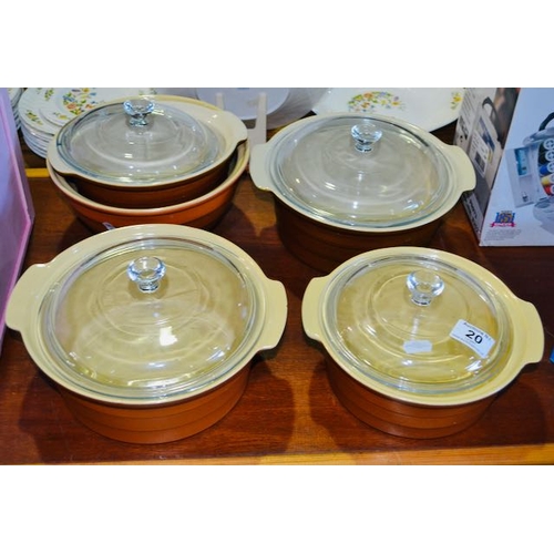 20 - 5 x Casserole Dishes