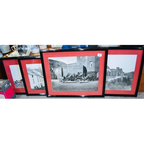 3 - 4 x Framed Vintage Local Interest Photography Prints Incl Antrim Coast