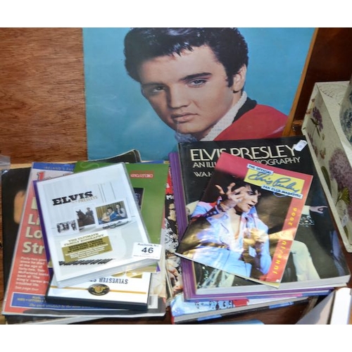 46 - Lot Of Evis Memorabilia Incl LP & Books