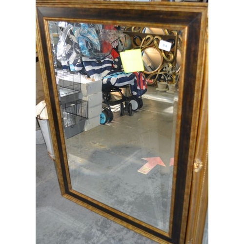 84 - Large Two Tone Framed Mirror - 42