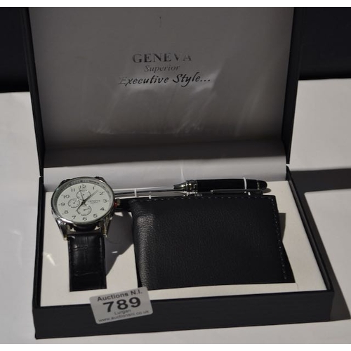 789 - Geneva Gents Watch/Wallet Giftset