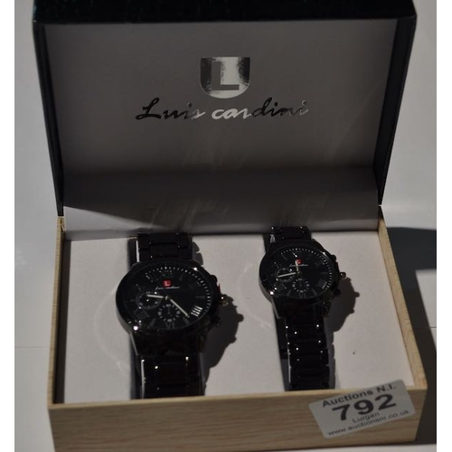 792 - Luis Cardini Ladies And Gents Watches